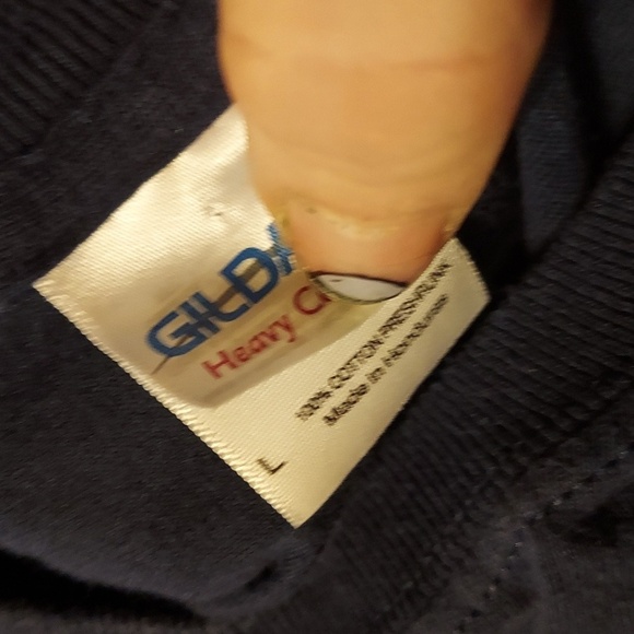 Vintage Greek life long sleeve tee graphic on gildan heavy cotton tag - Picture 3 of 3